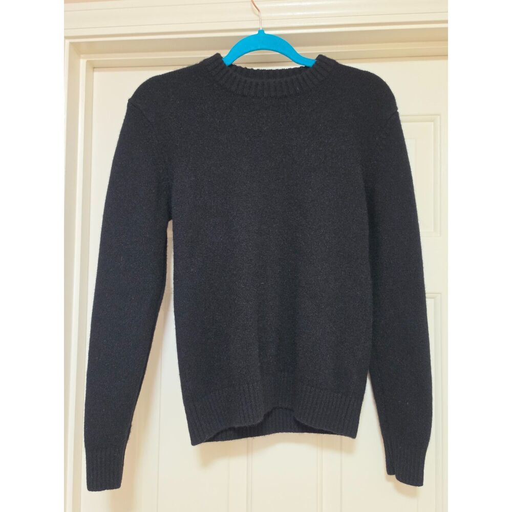 Quince Women's 100% Yak Wool Crewneck Sweater in Black Size S